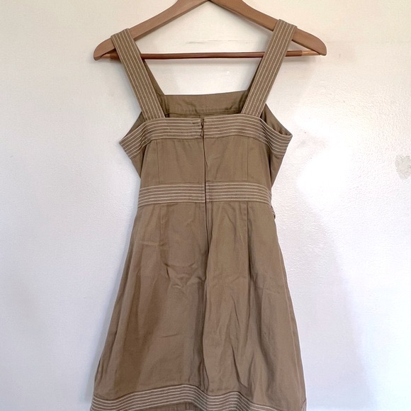 Urban Outfitters Trapunto Stitch Twill Mini Dress Sz 4 - Picture 14 of 16